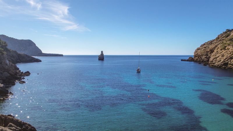 Cala Benirrás en Sant Joan de Labritja